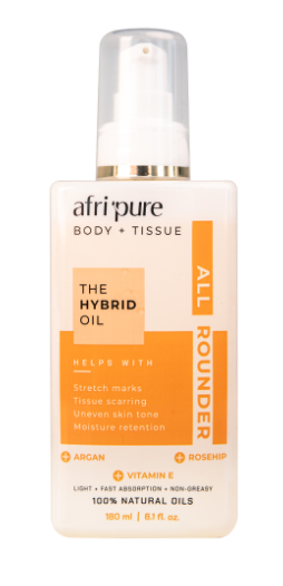 Afri Pure All Rounder Hybrid 100% Natural Oil w/ Vitamin E, Argan & Rosehip Oil (180ml/6.1oz)