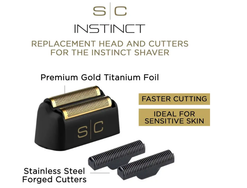 StyleCraft Instinct Foil Shaver Replacement Foil & Cutter Set (SC542B)