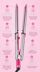 BaBylissPRO Limited Edition Hard Candy Nano Titanium Prima Stainless Steel Flat Iron -  1.25" (BNT3000THP) [PRE-ORDER]