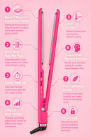 BaBylissPRO Limited Edition Hard Candy Digital Ultra-Thin Flat Iron - 1" (BNT4172THP) [PRE-ORDER]