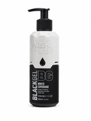 Nishman Ultra Hold Black Hair Styling Gel w/Pump - White Coverage (200ml/6.76oz)