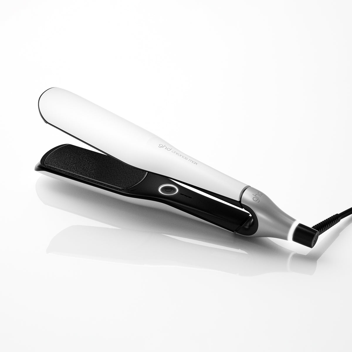 Professional Hair Straightener ホワイト White Flat Iron – Fast, Precise Styling Tool | ghd Chronos