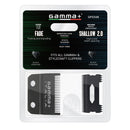 Gamma+ Double Black Diamond Carbon DLC Fixed Replacement Fade Blade w/ Shallow Tooth Cutter (GP534B)