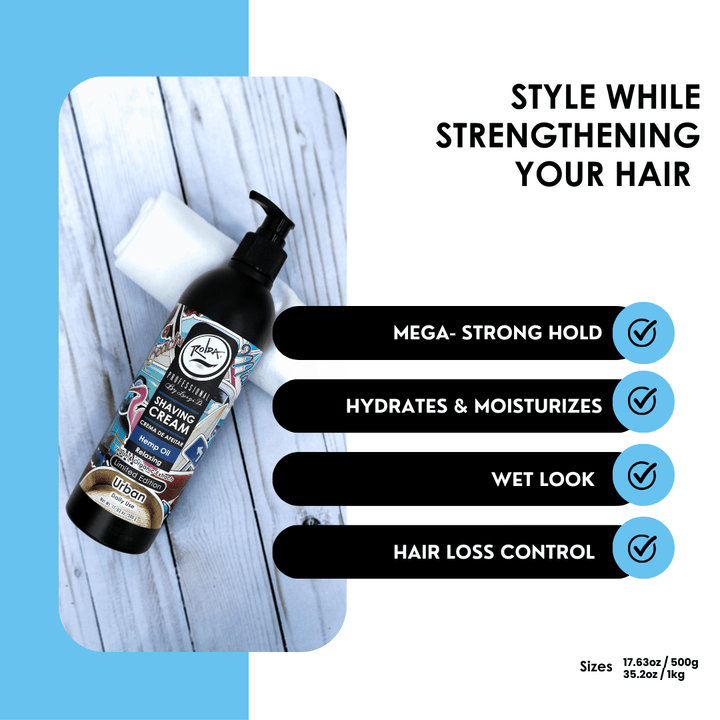 Rolda Limited Edition Urban Shaving Cream for Sensitive Skin (500g/17.63oz)