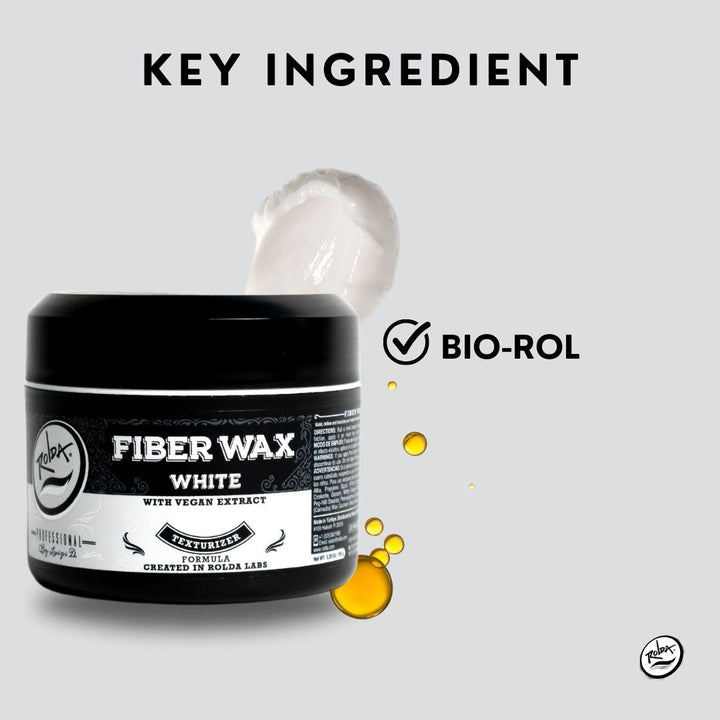 Rolda Medium Hold Low Shine Semi-Matte Finish White Fiber Texturizing Wax (150g/5.29oz)