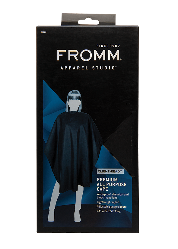 FROMM Premium Black All-Purpose Salon Cape