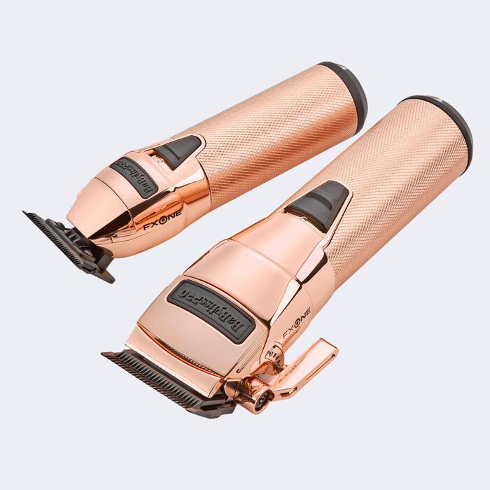 BaBylissPRO FXONE Rose Gold Clipper & Trimmer Bundle - Tools Only (FX1CTRGTO)