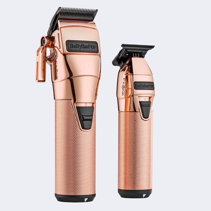 BaBylissPRO FXONE Rose Gold Clipper & Trimmer Bundle - Tools Only (FX1CTRGTO)