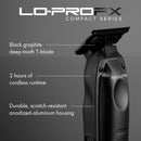 BaBylissPRO Limited Edition Lo-Pro FX Compact Cordless Trimmer & Foil Shaver Value Set - Black (FX72FSPKMB)