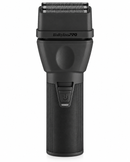 BaBylissPRO matte black cordless double-foil shaver with power button on handle