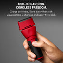 BaBylissPRO Limited Edition CoreFX Cordless Foil Shaver - Red (FX75FS2RD)