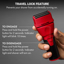 BaBylissPRO Limited Edition CoreFX Cordless Foil Shaver - Red (FX75FS2RD)