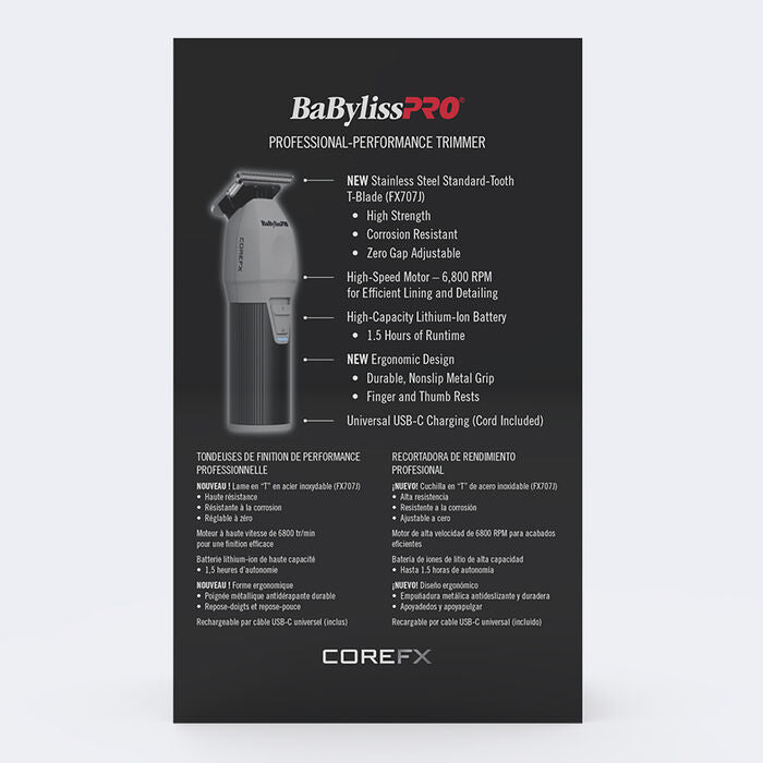 BaBylissPRO CoreFX Cordless Trimmer (FX76)