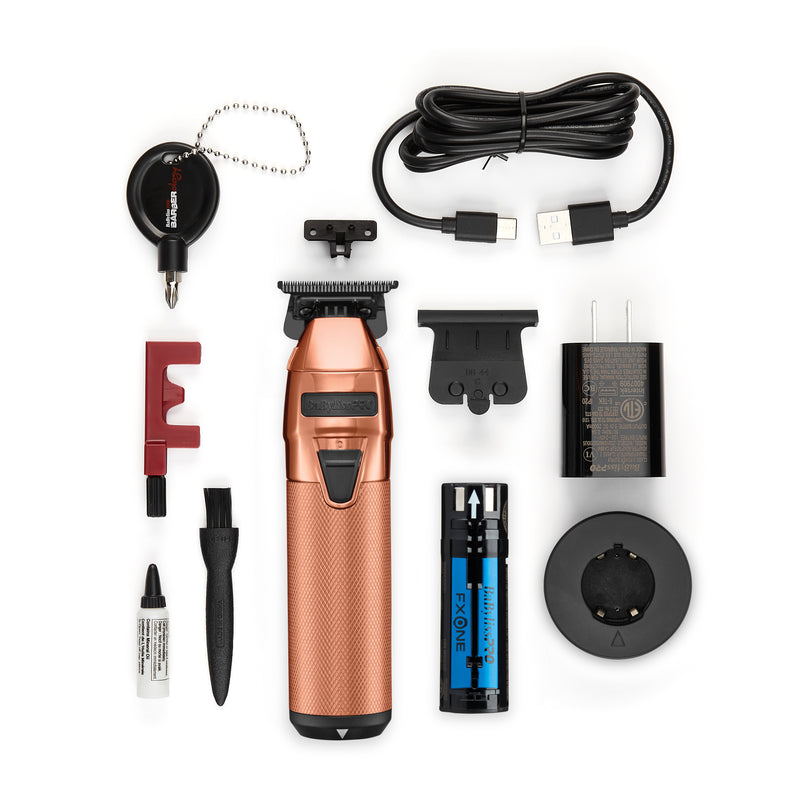 BaBylissPRO FXOne Rose GoldFX All-Metal Interchangeable-Battery Cordless Trimmer (FX799RG)