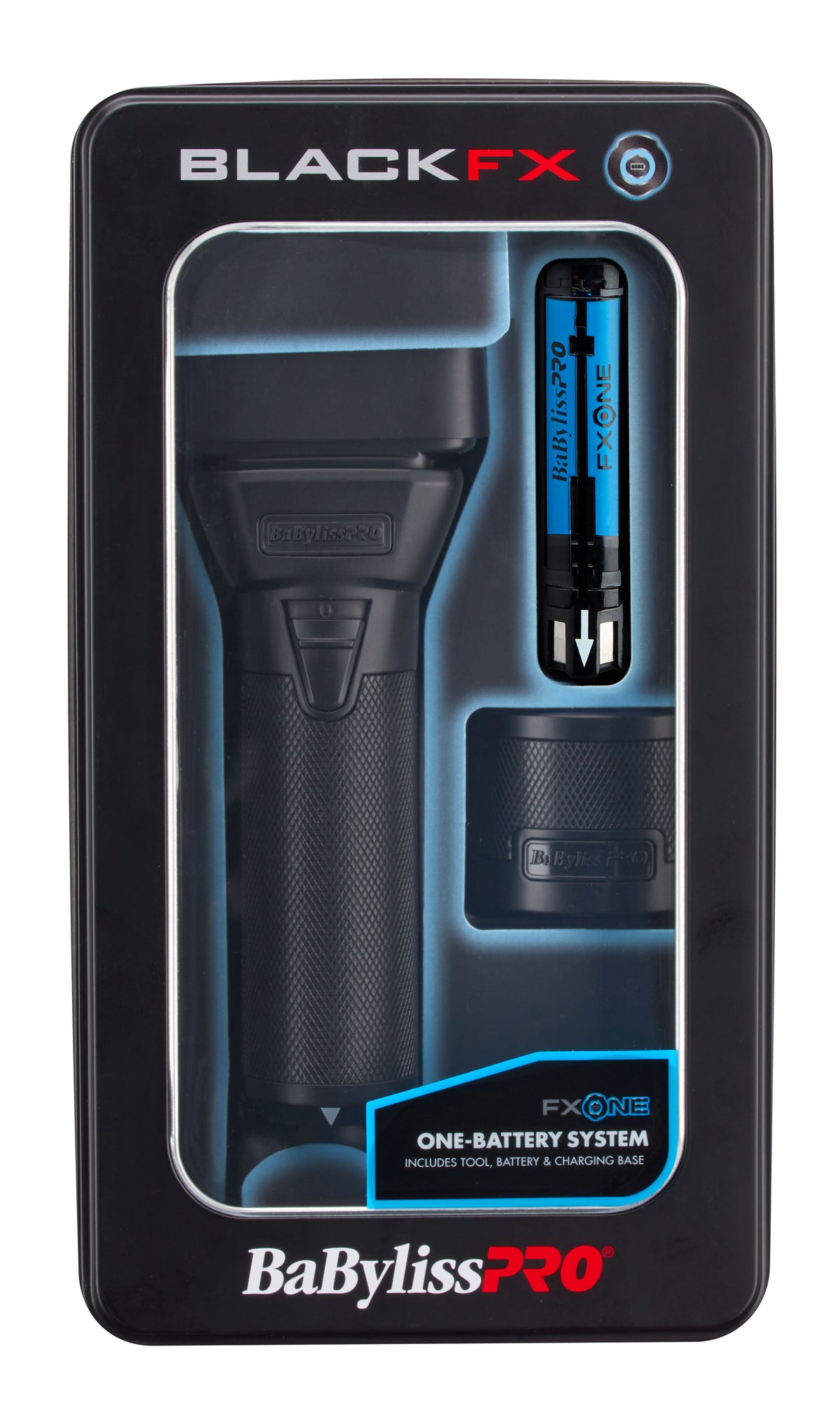 BaByliss PRO Black FX One All-Metal Interchangeable-Battery Foil BaByliss PRO Black FX One All-Metal Interchangeable-Battery Foil