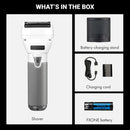 BaBylissPRO FXONE All-Metal Interchangeable-Battery Double Foil Shaver - Frostbyte Limited Edition (FX79FSTW)
