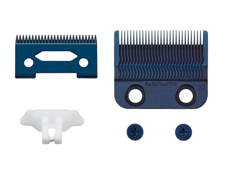 BaBylissPRO Blue Titanium Metal-Injection Molded Precision Fade Blade (FX8027BL)