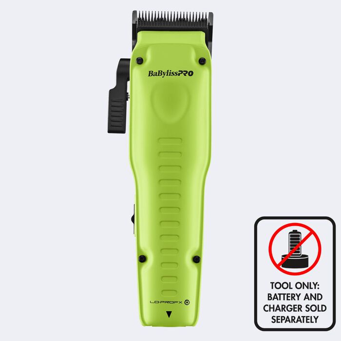 BaBylissPRO FXONE Low-Profile Neon Yellow Interchangeable Battery Clipper (FX829YLT) - TOOL ONLY