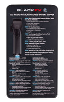 BaBylissPRO FXONE BLACKFX All-Metal Interchangeable-Battery Cordless Clipper (FX899MB)