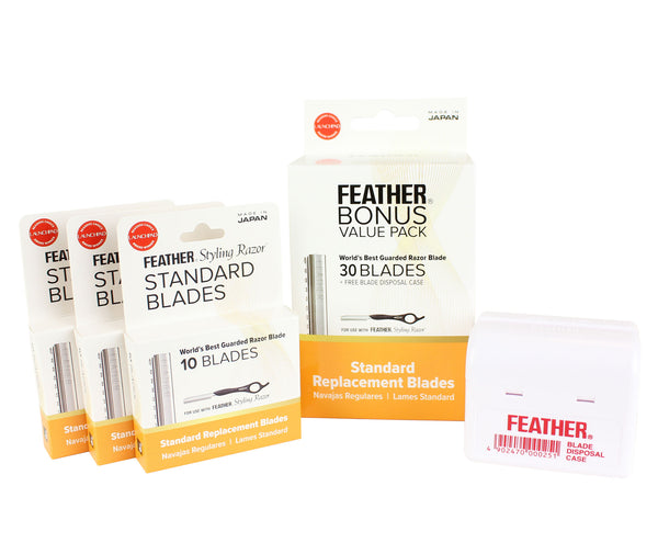 Feather Styling Razor Standard Blades Value Pack (30 blades)