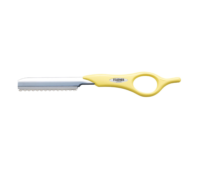 Feather Detail Styling Razor - Short Handle