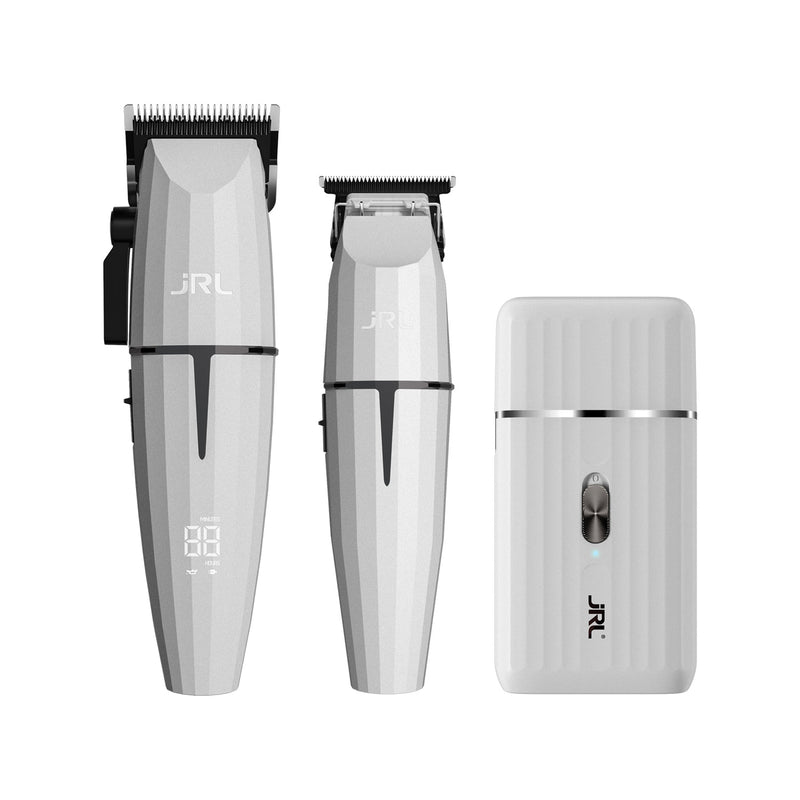 JRL Professional Ghost Clipper, Trimmer & Foil Shaver Collection + 2 Charging Bases (GH2024-2)