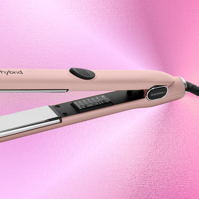 Gamma+ X-Hybrid 1" Titanium Flat Iron - Rose Gold