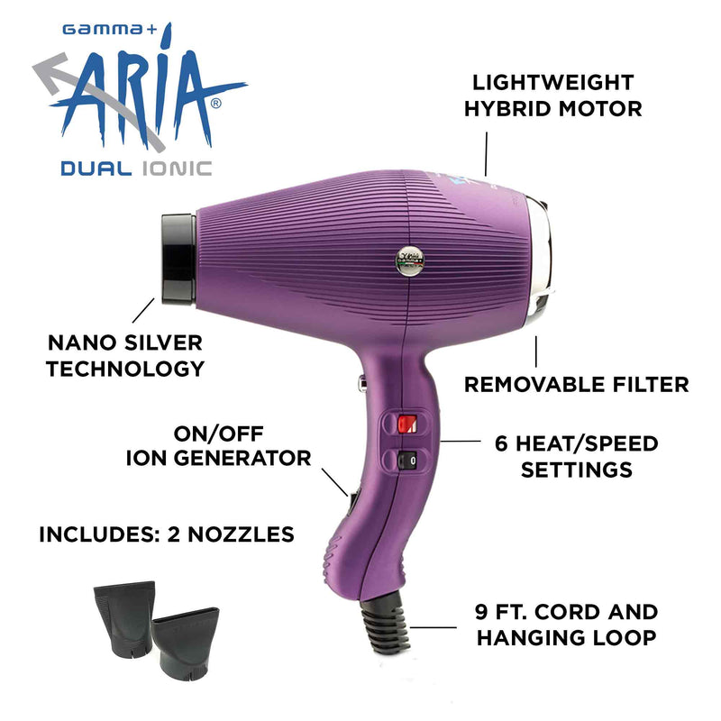 Gamma+ Aria Dual Ionic Hair Dryer