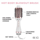 Stylecraft Hot Body Ionic 2-in-1 Blowout Brush - White (SCBDB)