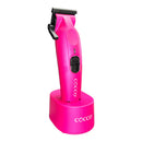 Cocco Hyper Veloce Pro Cordless Clipper w/ Digital Gap Ambassador Graphene Taper Blade + Charging Stand - Limited Edition Pink (CHVPC-PINK)