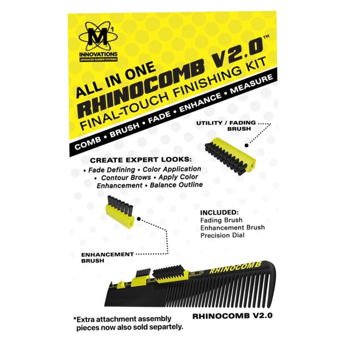 M1 Innovations RhinoComb V2.0  Carbon Fiber Precision Outlining Comb