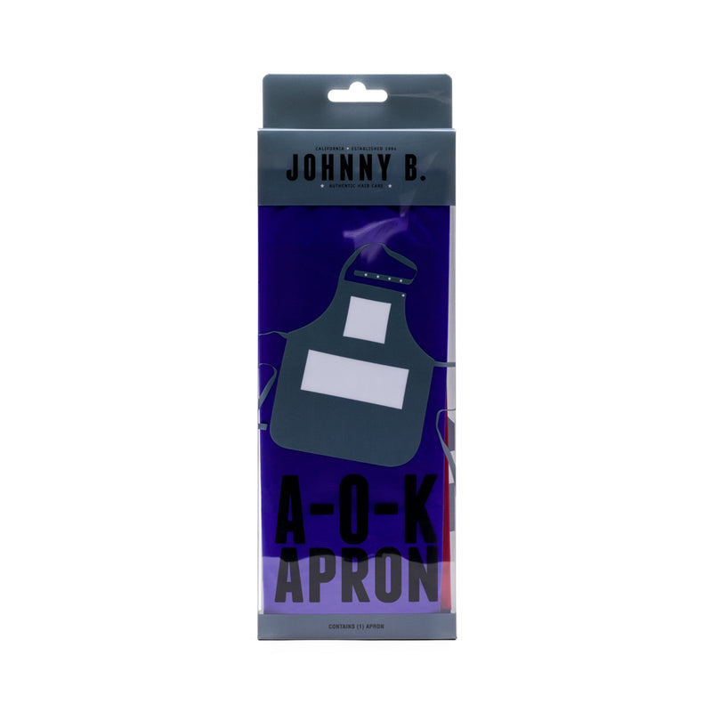 Johnny B. A-O-K Apron - Blue w/ Red Pockets