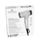 Hair dryer retail box showing Olivia Garden JETHP hair dryer