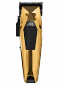 Gold JRL Professional hair clipper with black trimmer blade guard