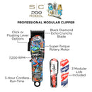 StyleCraft Rebel Super-Torque Modular Cordless Clipper w/ Echo Blade - King Saladeen Limited Edition