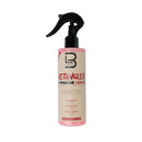 Detangling hair spray bottle with black trigger sprayer, beige pink label, 250 ml.