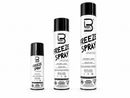 3-pack of L3VEL3 Freeze Hair Spray cans with black caps and white labels