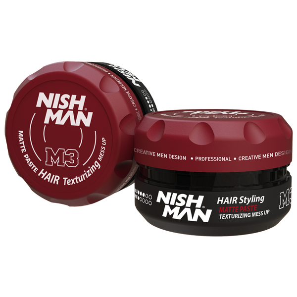 Nishman M3 Matte Texturizing Medium Hold Mess up Hair Paste (100g)