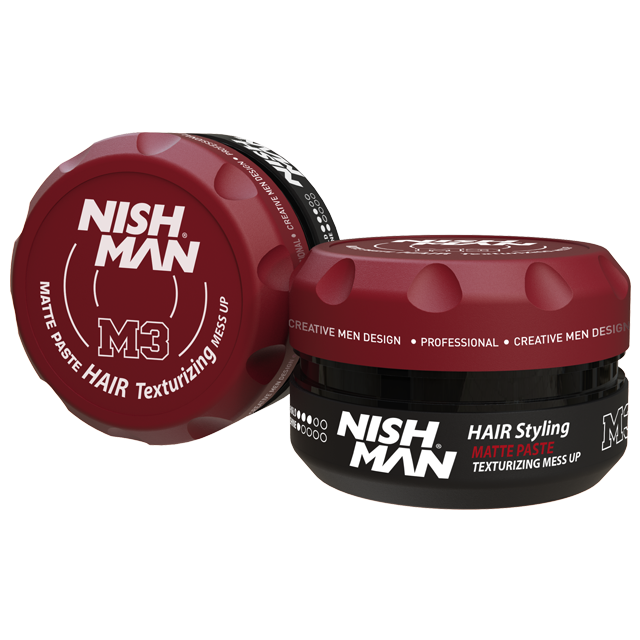 Nishman M3 Matte Texturizing Medium Hold Mess up Hair Paste (100g)