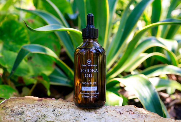 FreeTheRoots 100% Pure Cold-Pressed Organic Jojoba Oil (120ml/4oz)