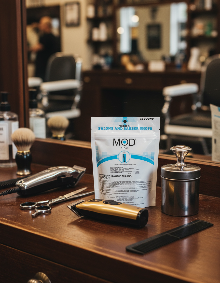 Com Mod Clean MOD Clean Eco-Friendly Salon & Barbershop Disinfectant, Fungicide & Vi