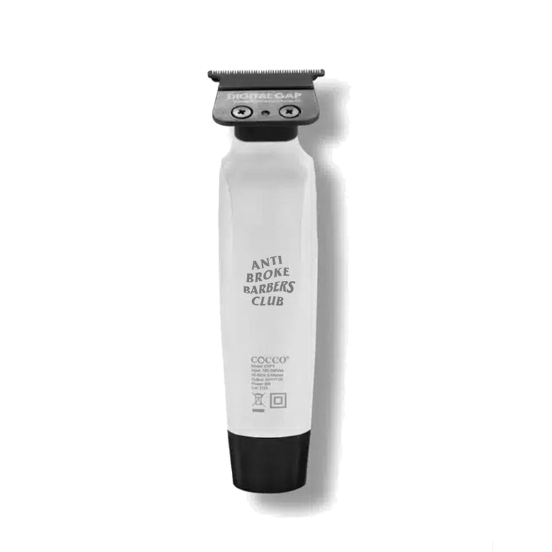 Cocco Veloce Stealth Anti-Broke Barber's Club Limited Edition Matte White Trimmer (CHVPT-ABBC)