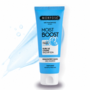 Morfose Moist Boost hair mask in a blue squeeze tube with a white cap