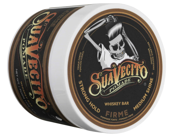 Suavecito Firme Strong Hold Medium Shine Hair Pomade - Whiskey Bar (113g/4oz)