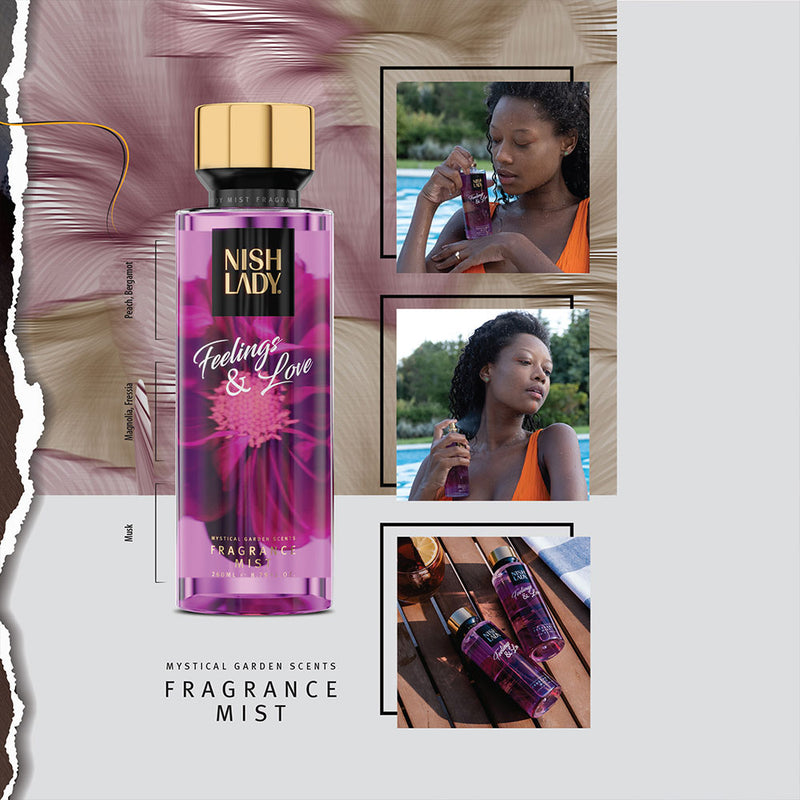 Nish Lady Body Mist Fragrance (250ml/8.80oz)