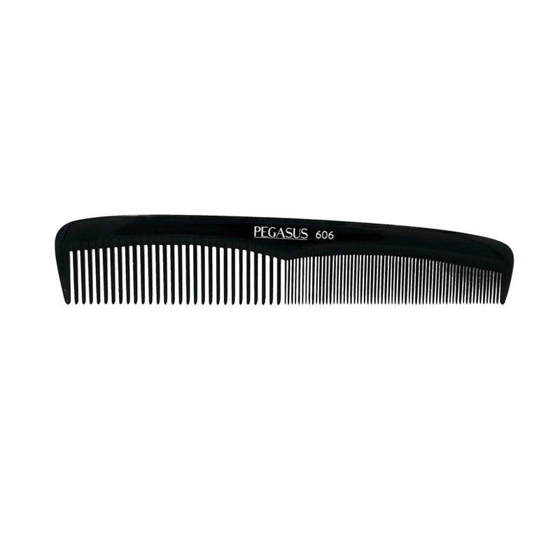 Pegasus Hard Rubber Comb (606) 7 1/2" Smooth/Round Large Cutting Comb