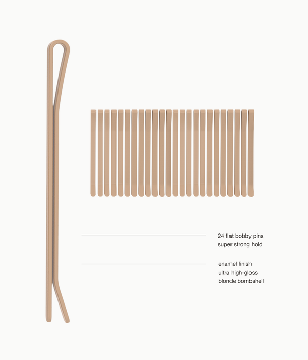 Arachne SuperHold Flat Enamel Bobby Pins (24pcs)