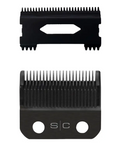 StyleCraft Black Diamond DLC Taper Fixed Clipper Blade w/ Shallow Tooth 2.0 Cutter (SC539B)