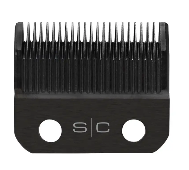 StyleCraft Black Diamond DLC Taper Fixed Clipper Blade w/ Shallow Tooth 2.0 Cutter (SC539B)