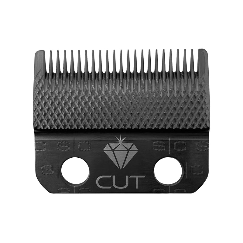 StyleCraft Diamond Cut Fixed Clipper Blade w/ Shallow 2.0 Moving Cutter Set (SC540B)